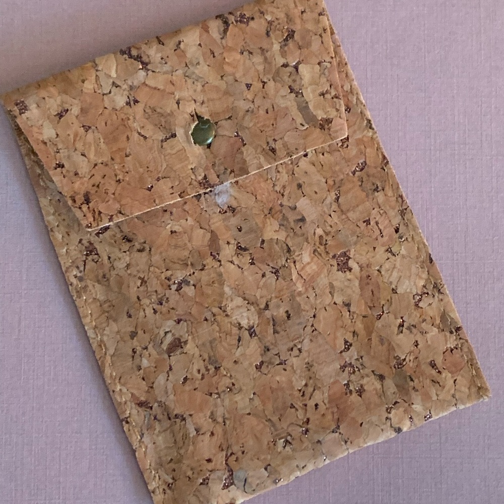 Glittery Cork Jewelry Envelope